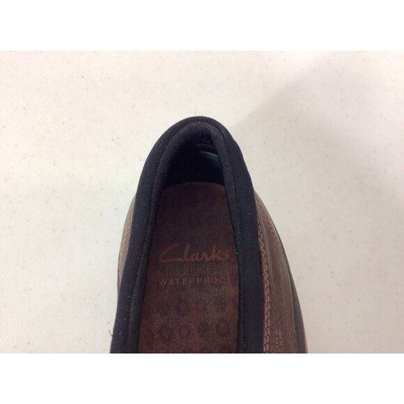 Clarks Muckers Ridge Shoes Burgandy Leather Waterproof Zip Womens 11 - Picture 4 of 8